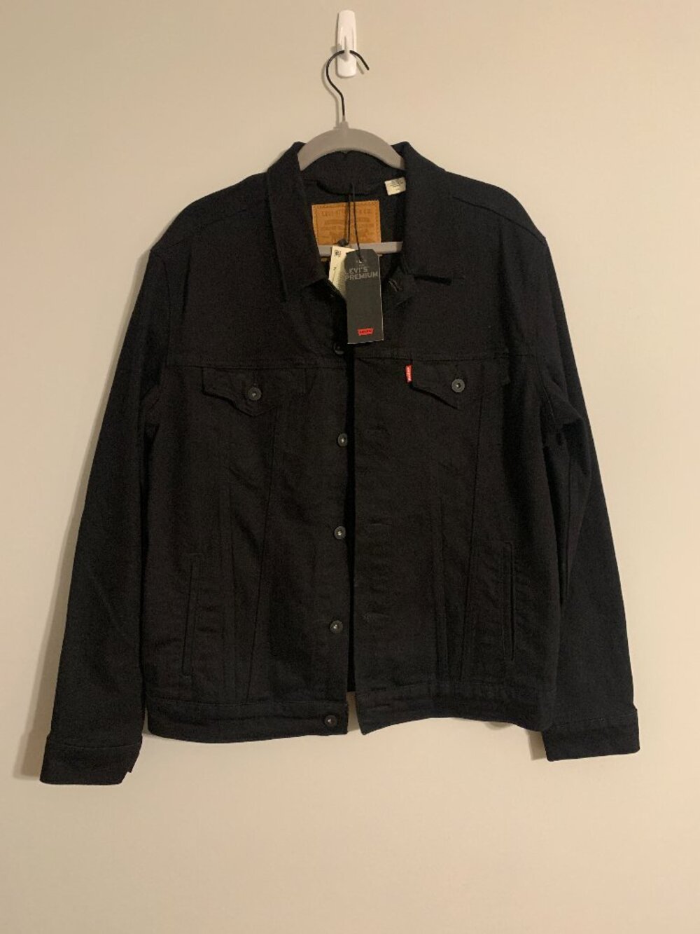 Levi's Original Cotton Denim Trucker Jacket, Black, Size L